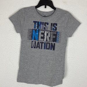 Hasbro "This is Nerf Nation" young girls t-shirt SIZE 10/12